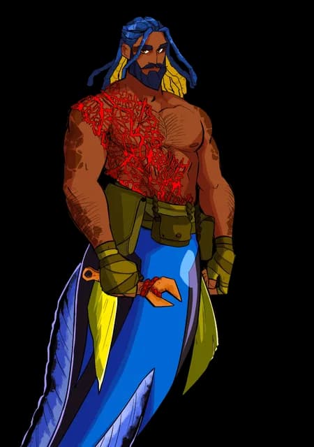 romancing the merman character art