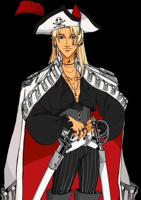 romancing the pirate character art