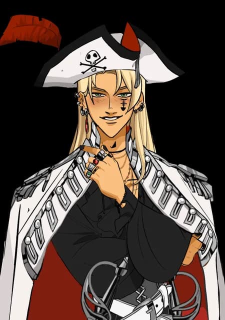 romancing the pirate character art
