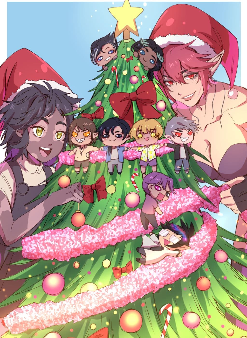 Tis a sharky holiday cover art