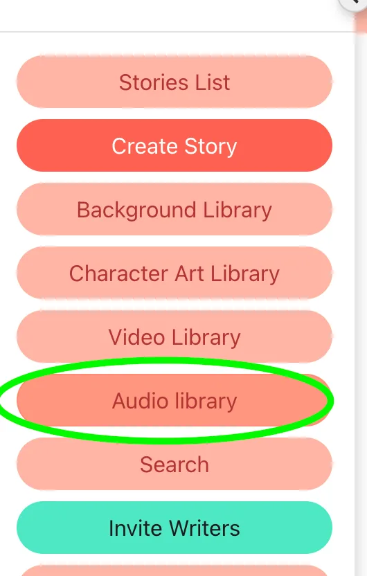 Screenshot: the Audio Library upload screen with the option to select Music or Effect for an audio file.