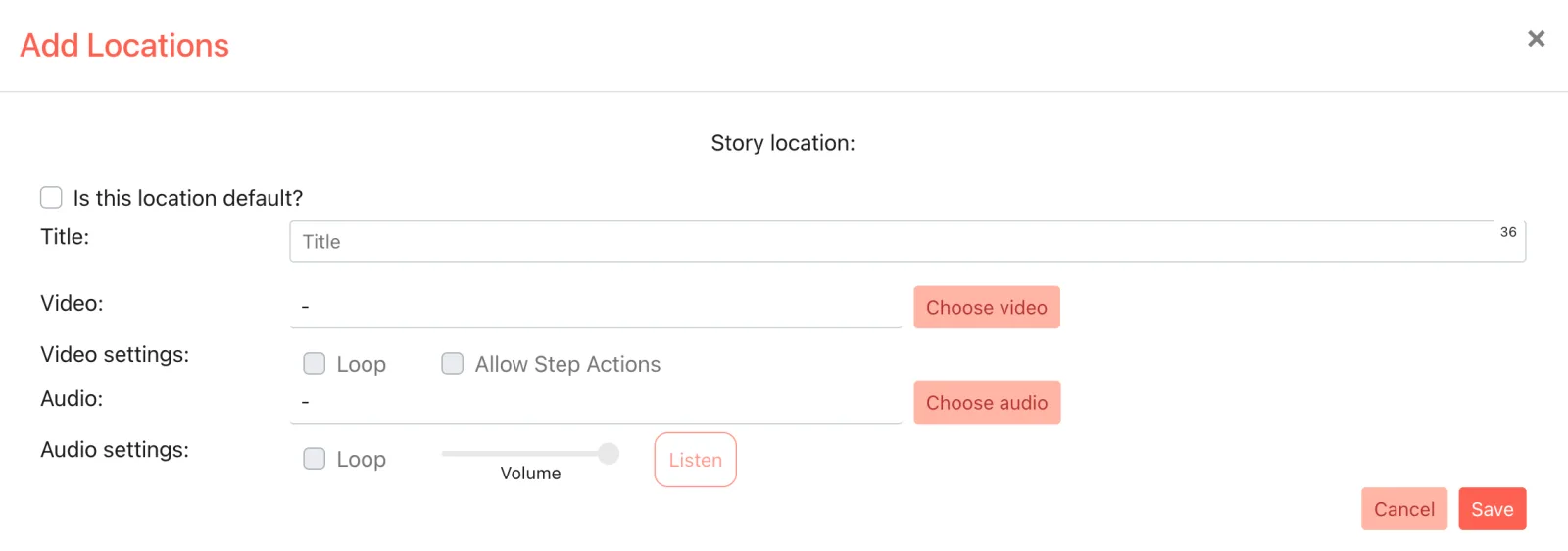 Screenshot: a video added to a story the same way as a background or full-screen illustration.
